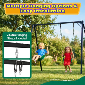 HeyZoo swing supports up to 330 pounds for energetic play