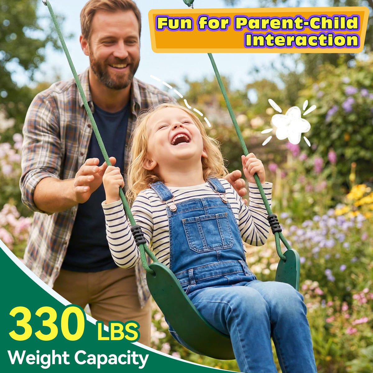 HeyZoo adjustable rope extension showing height customization for growing kids