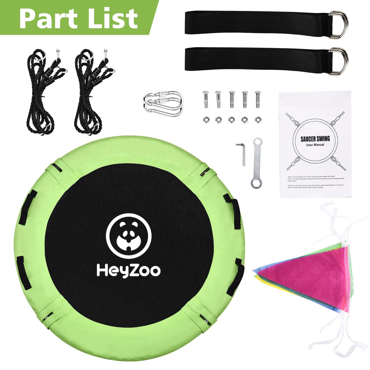 HeyZoo easy assembly with included hardware for quick setup
