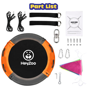 HeyZoo backyard swing designed for shared play and family bonding.