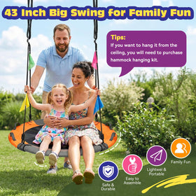HeyZoo included hanging kit with straps and carabiners for quick setup.