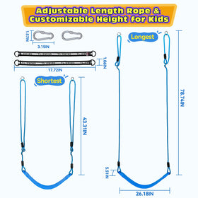 HeyZoo swing adjustable rope 43.3 to 78.7 inches for flexible hanging