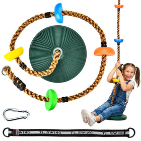 HeyZoo tree swing with platforms ready for durable backyard play