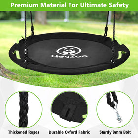 HeyZoo Tree Swing stainless carabiners ensure strong, reliable connections.