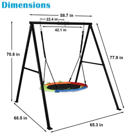 HeyZoo package contents include frame, saucer, LED light, flags, and hardware.