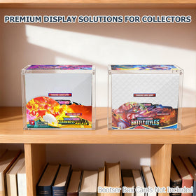 HgiVroskelia acrylic display case shown top view for easy loading and 360-degree viewing.