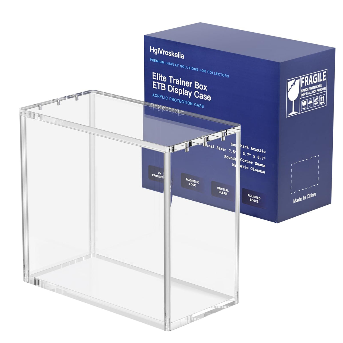 HgiVroskelia ETB protector case clear-view design enables 360-degree display