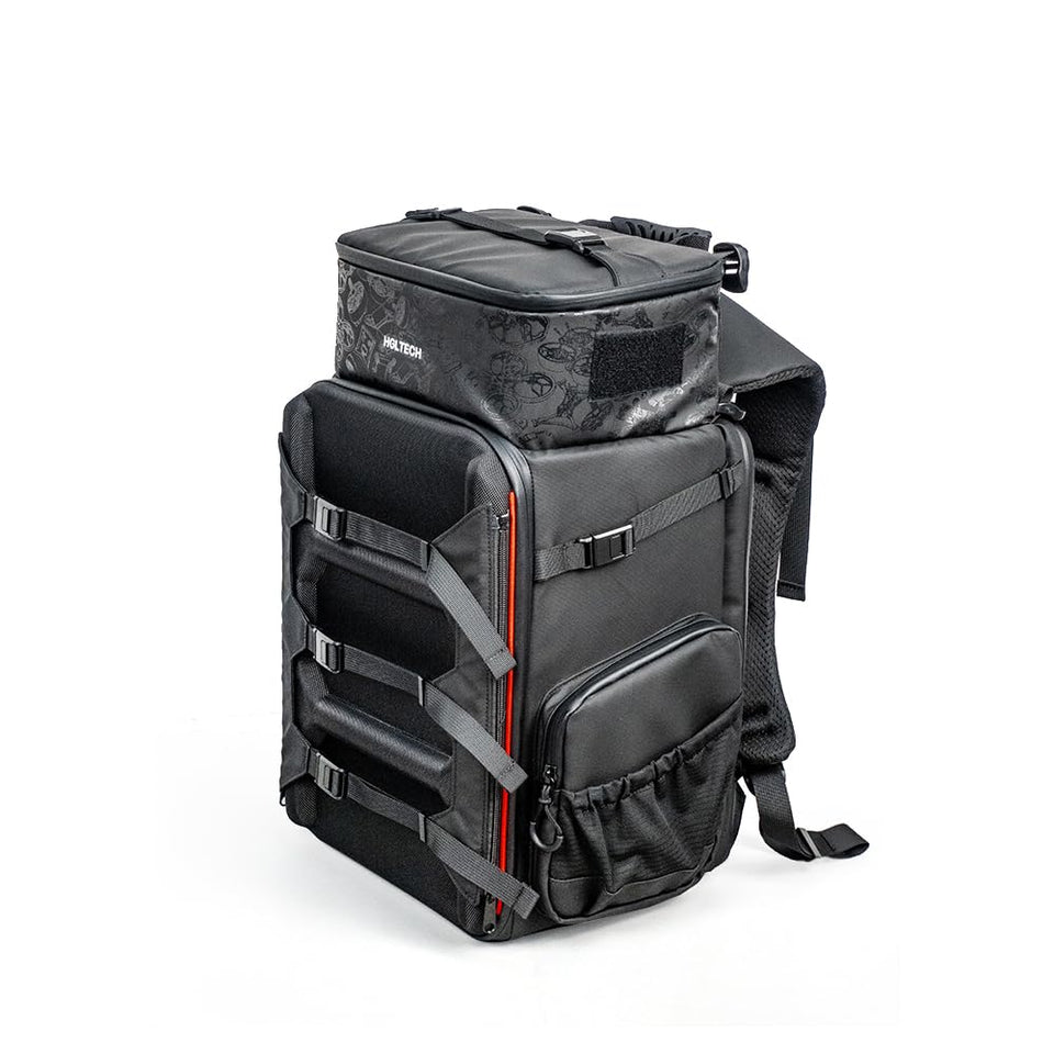 HGLRC FPV Drone Backpack front view showing rugged protection and quick access