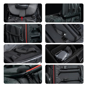 HGLRC FPV Drone Backpack internal laptop compartment secures gear on travel