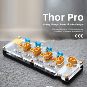 HGLRC Thor 6S 4-port charger back ports for quick setup.