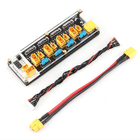 HGLRC Thor 6S 4-port charger front view for safe multi-battery charging.