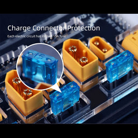 HGLRC XT30 plug detail for compact, reliable charging.