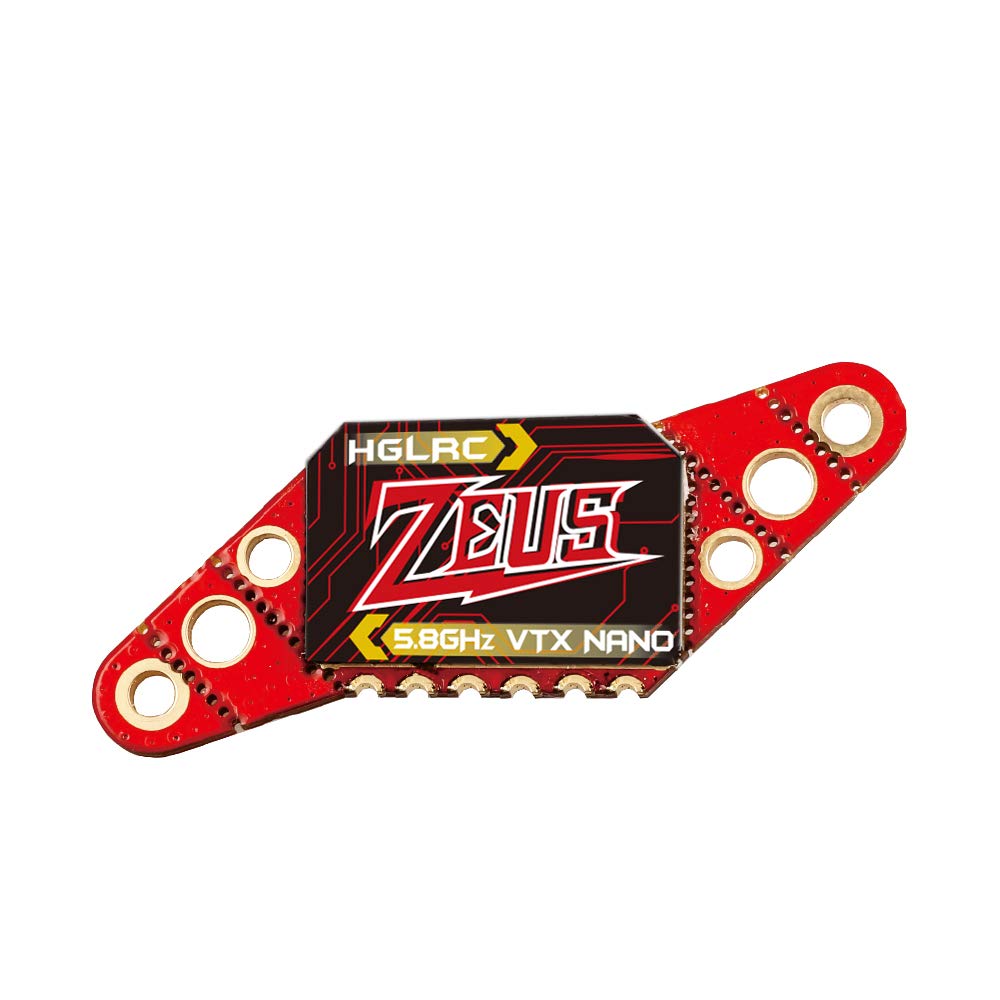 HGLRC Zeus350mW VTX with 16x16 mounting, compact FPV transmitter for tight builds