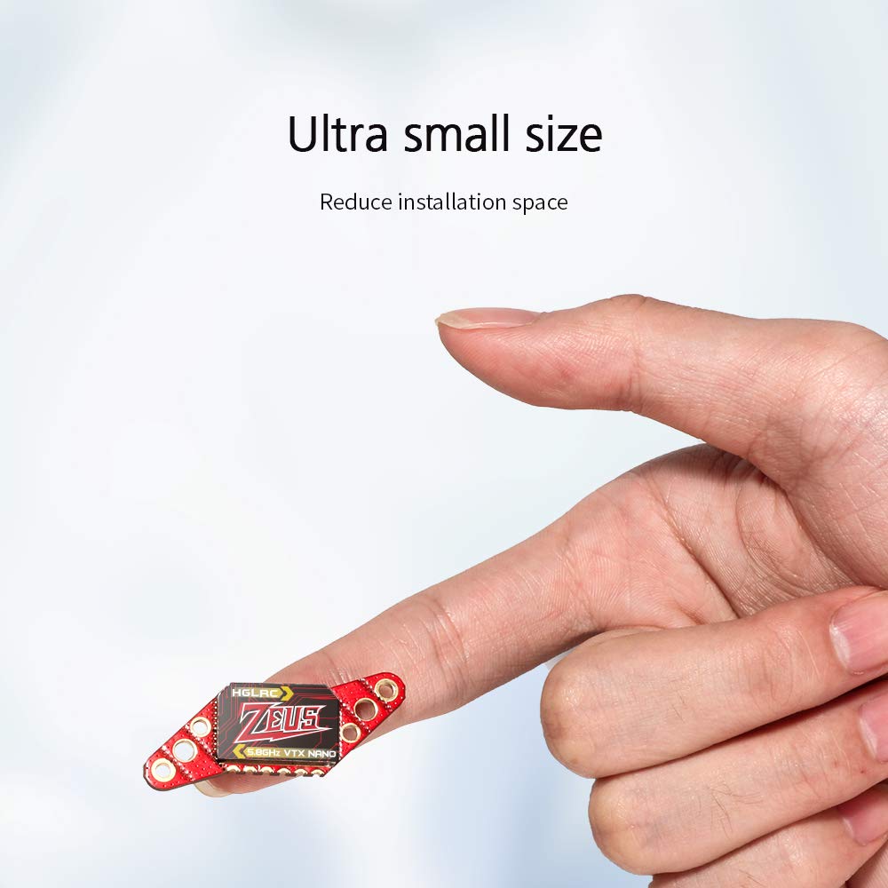 HGLRC Zeus350mW VTX built-in microphone helps monitor motor status mid-flight