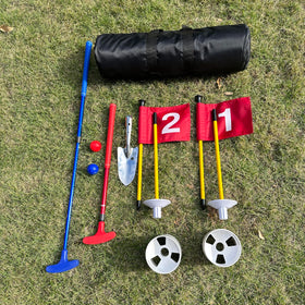 HH-GOLF beach scene setup shows convenient outdoor recreation by the water.