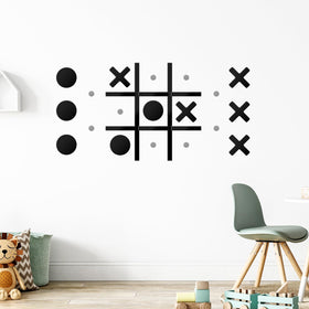HHH HIKECUCAN magnetic tic tac toe board wall decor enhances family space with playful appeal.
