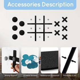 Wall mount game board by HHH HIKECUCAN attaches without punching holes.