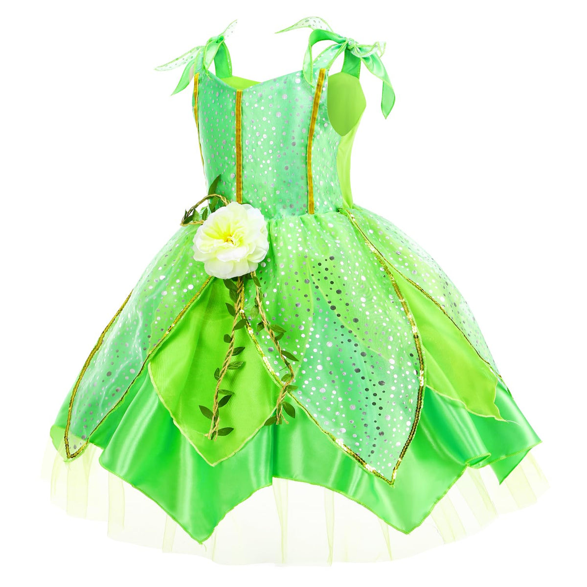HHYTOKKI dress with glitter details for a forest fairy look