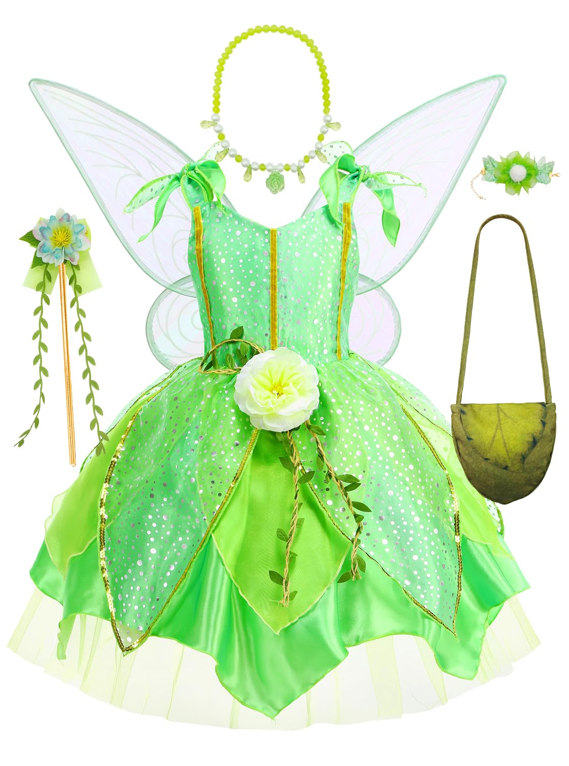 HHYTOKKI fairy wings iridescent sparkle for magical dress-up adventures