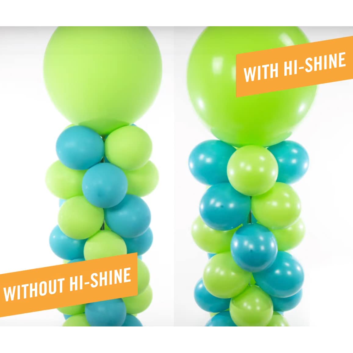 HI-FLOAT Hi-Shine exterior spray on balloons restores shine
