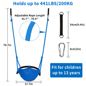 Hi-Na Kids Swing portable design for easy storage and travel