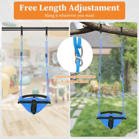 Hi-Na handmade rope swing features soft texture for comfortable outdoor fun
