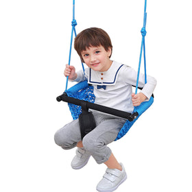 Hi-Na kids swing seat indoor blue for safe, cozy indoor play