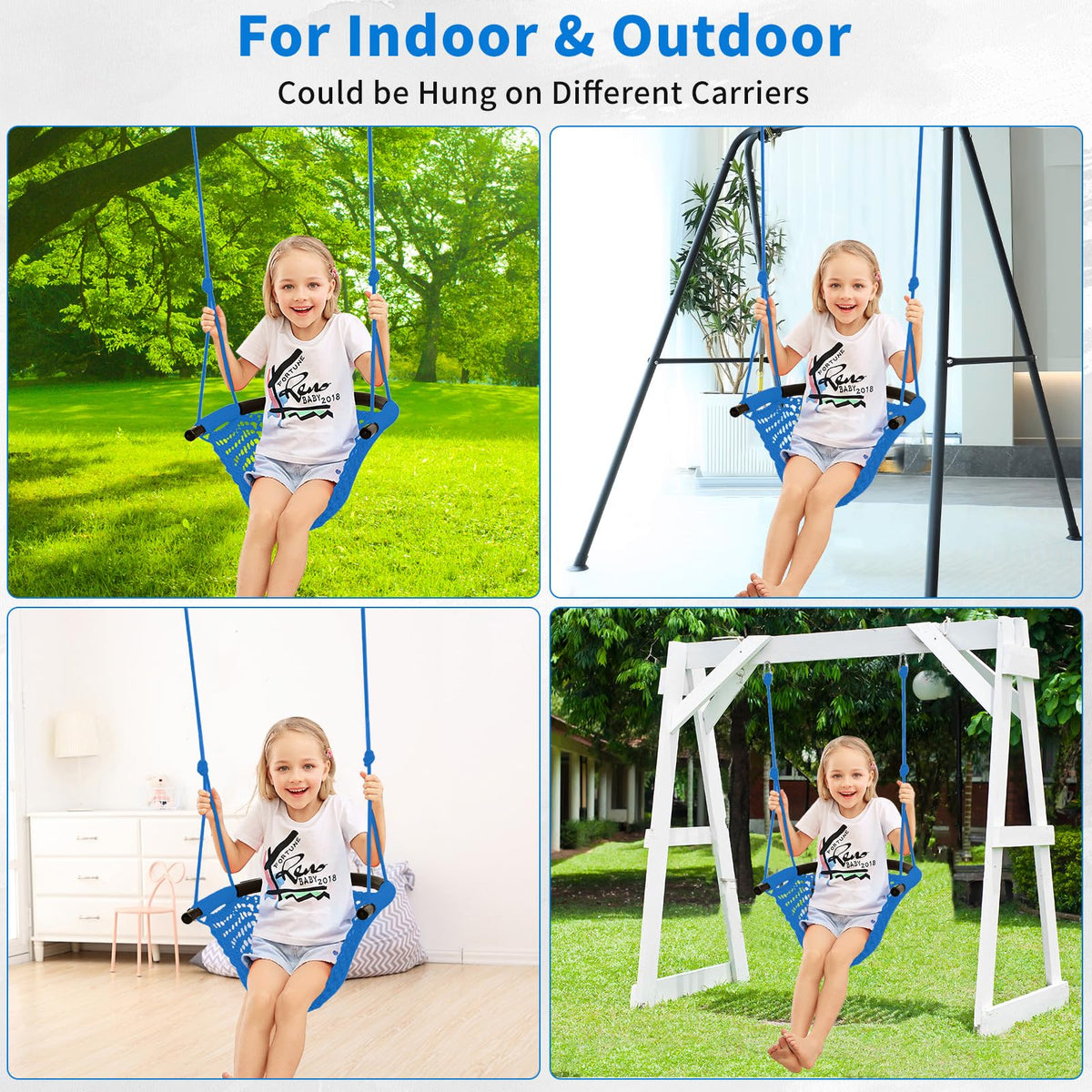 Hi-Na Kids Swing strong rope for durable swinging sessions