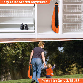 Hi-Na Kids Swing with anti-collision strips enhances child safety during play.