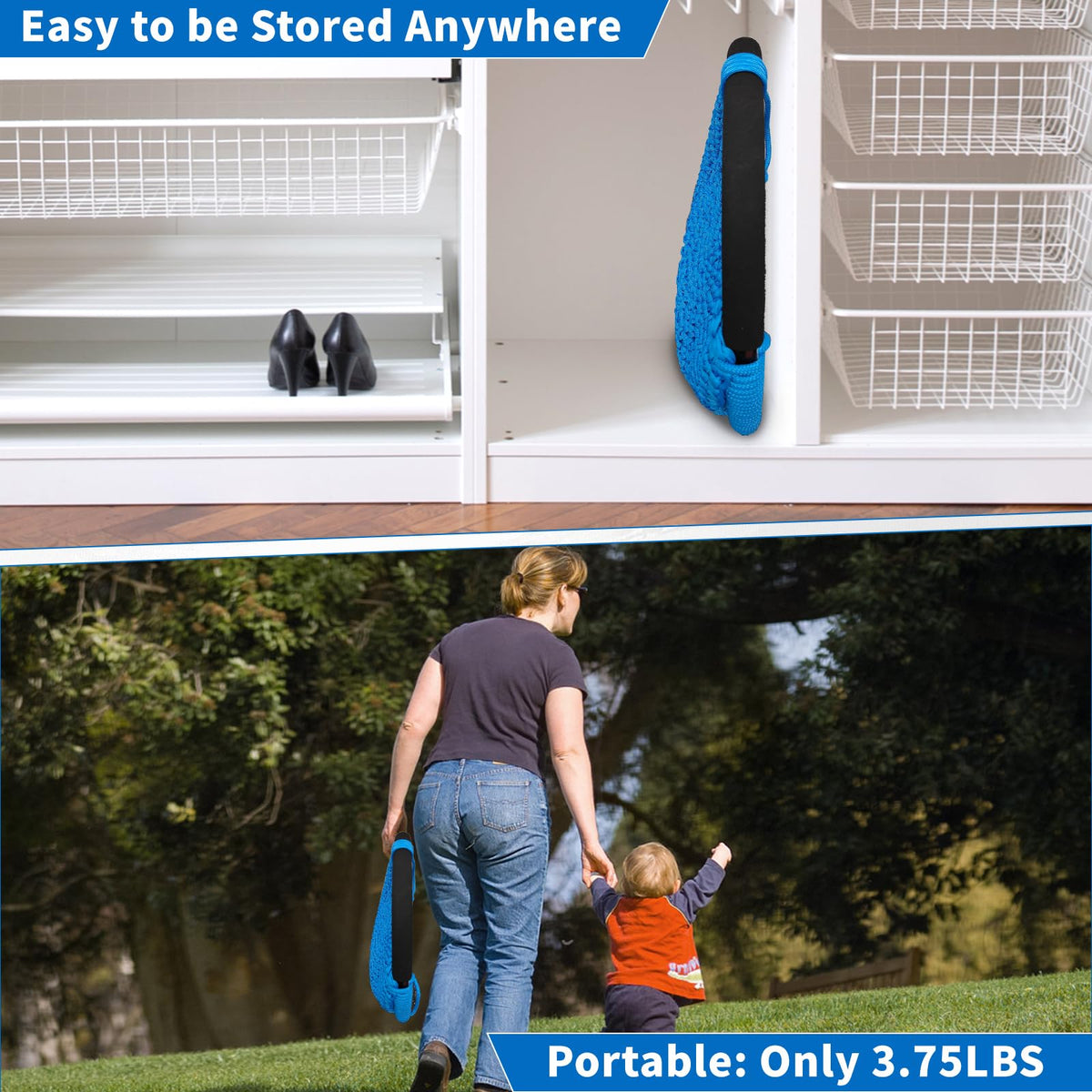 Hi-Na Kids Swing supports up to 440 pounds for sturdy play