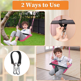 Hi-Na soft anti-collision strips protect children during swings.
