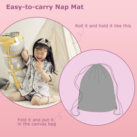 Hi Sprout nap mat skin-friendly cotton fabric for gentle touch.