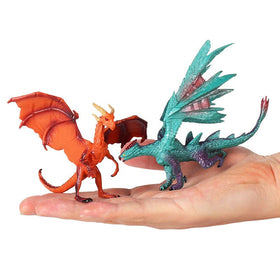 Hiawbon dragon figurines 3-inch decor for home and garden displays