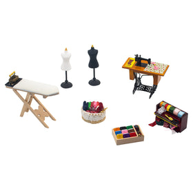 Hiawbon sewing box trio enhances miniature storage and decor.
