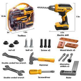Hibility nuts bolts and wrenches provide realistic assembly practice for curious minds.