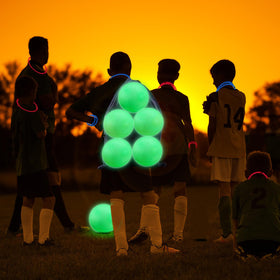 Hiboom 10-inch glow kickball ideal for all ages