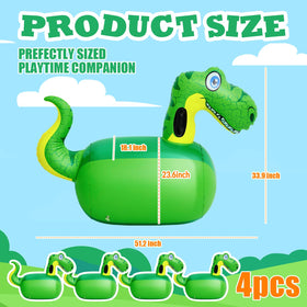 Hiboom giant dinosaur hopper with easy handles for kids' grip.