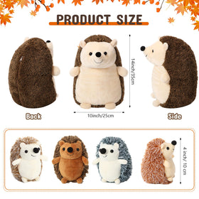 Hiboom Hedgehog baby plush 4 inch, ideal for tiny hands and imaginative play