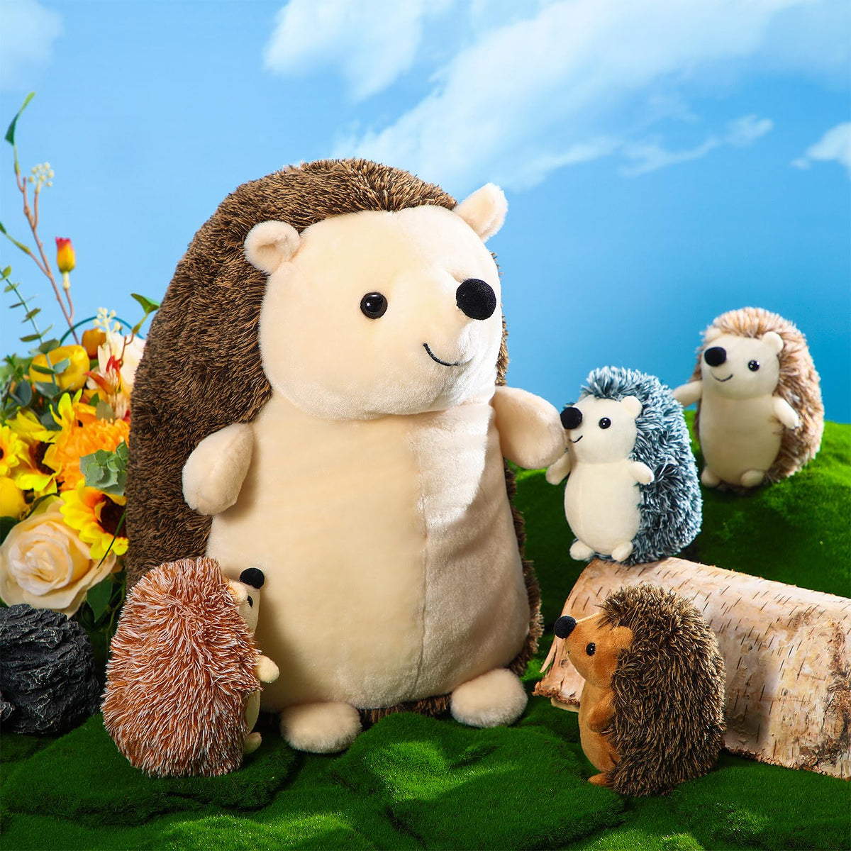 Hiboom Hedgehog baby plush 4 inch, durable design for everyday joy