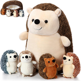 Hiboom Hedgehog Mama 14 inch plush, cozy cuddle partner for kids