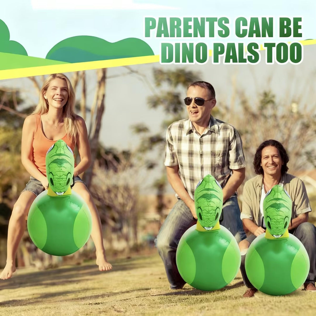 Hiboom kid-safe inflatable toy with weighted bottom for balance.