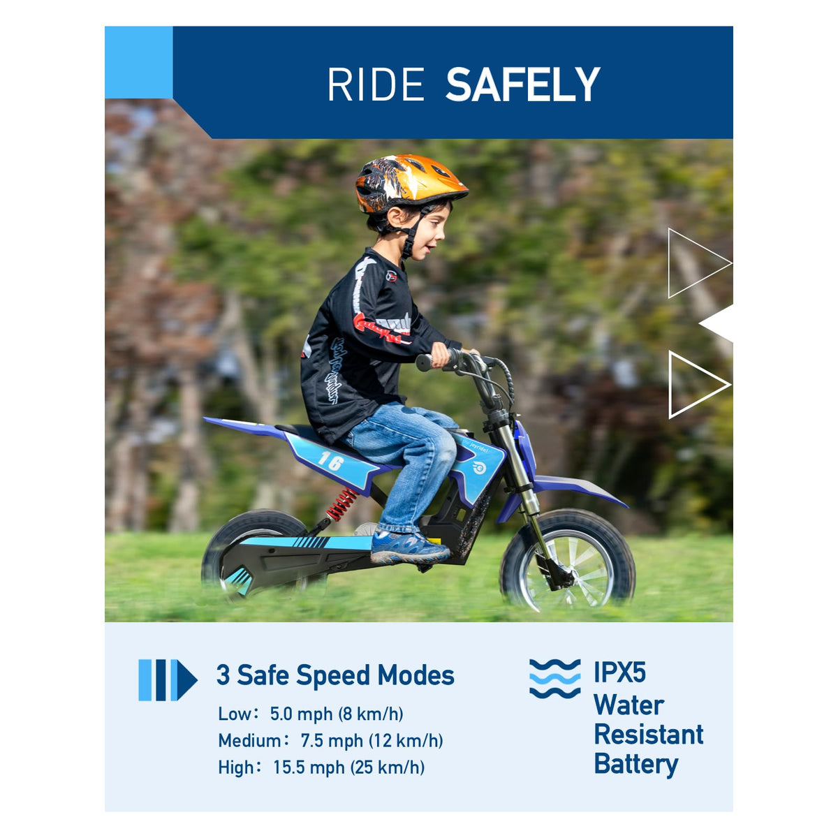 Hiboy DK1 rear view featuring sturdy suspension for smoother off-road rides