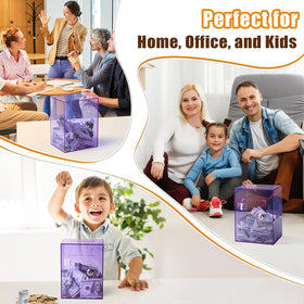 hicocool Brown Piggy Bank durable acrylic resists daily handling