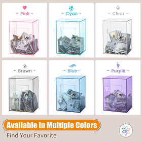 Hicocool cyan piggy bank with lock perfect for travel funds and gifts