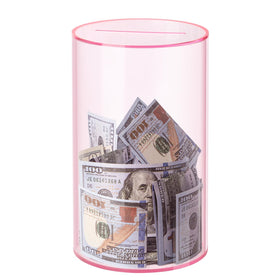 Hicocool piggy bank with clear deposit slot helps track savings visually.