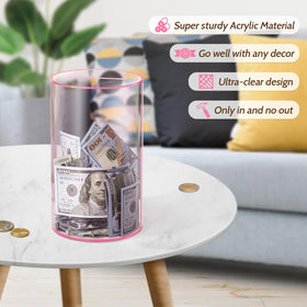 Hicocool durable acrylic keeps money safe for daily use.