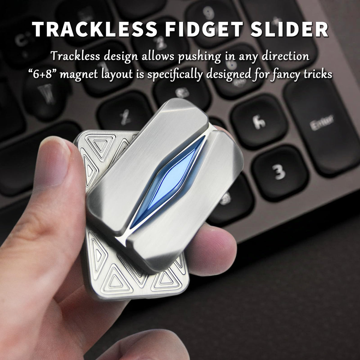 HIDEDC Mountain Fidget Slider glue-fixed detail reduces noise during operation