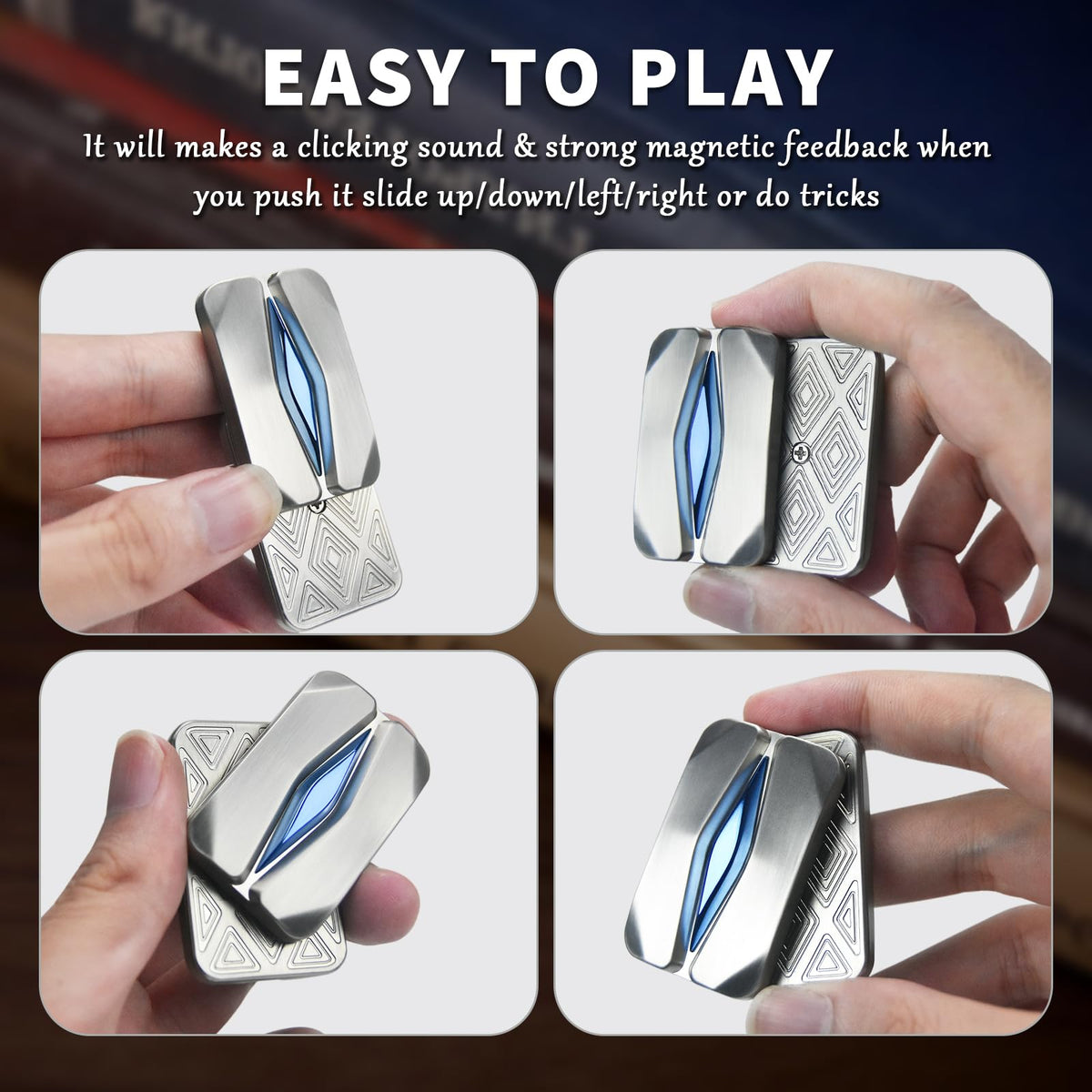 HIDEDC Mountain Fidget Slider portable design fits easily in your pocket