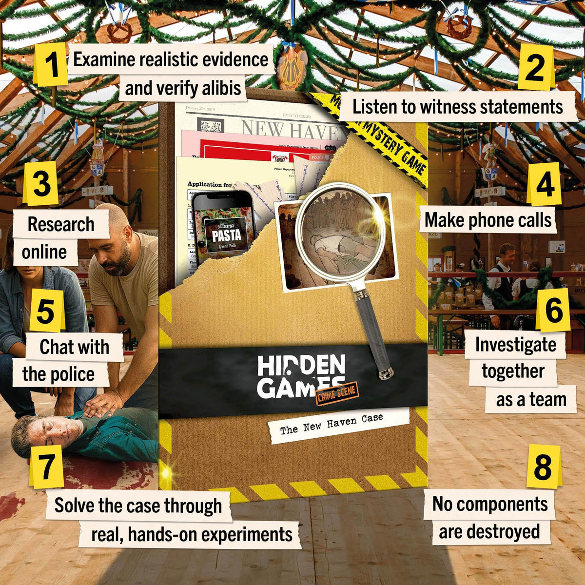 Hidden Games The New Haven Case evidence photos and logs show tangible clues