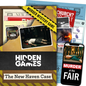 Hidden Games The New Haven Case box set for an immersive folk festival mystery night